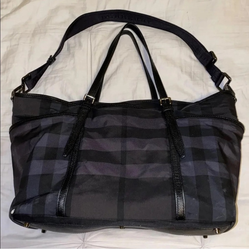 Burberry Dark Plaid Diaper Bag